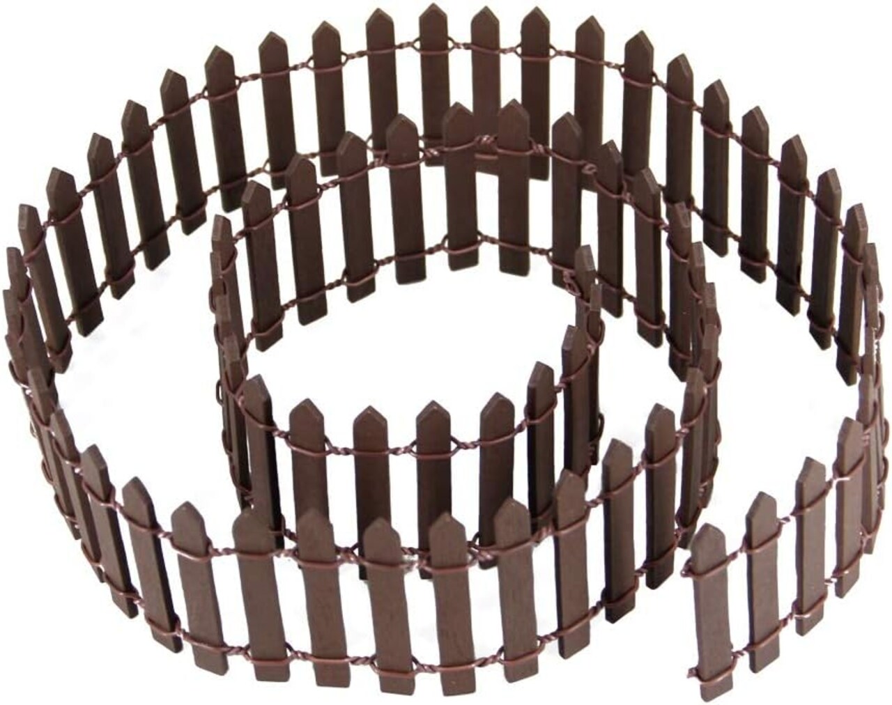 Miniature Fairy Garden Fence, DIY Wood Picket Fence Mini Ornament for Dollhouse